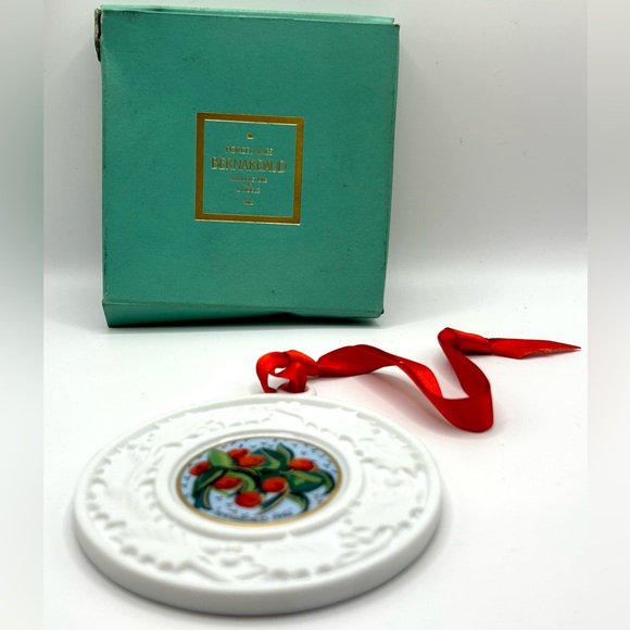 Bernardaud Limoges Porcelain Christmas Ornament Bundle – Set of 5 with Boxes - Picture 13 of 16